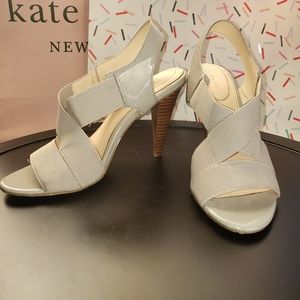 Calvin Klein light Grey/ Silver Sandals Heels